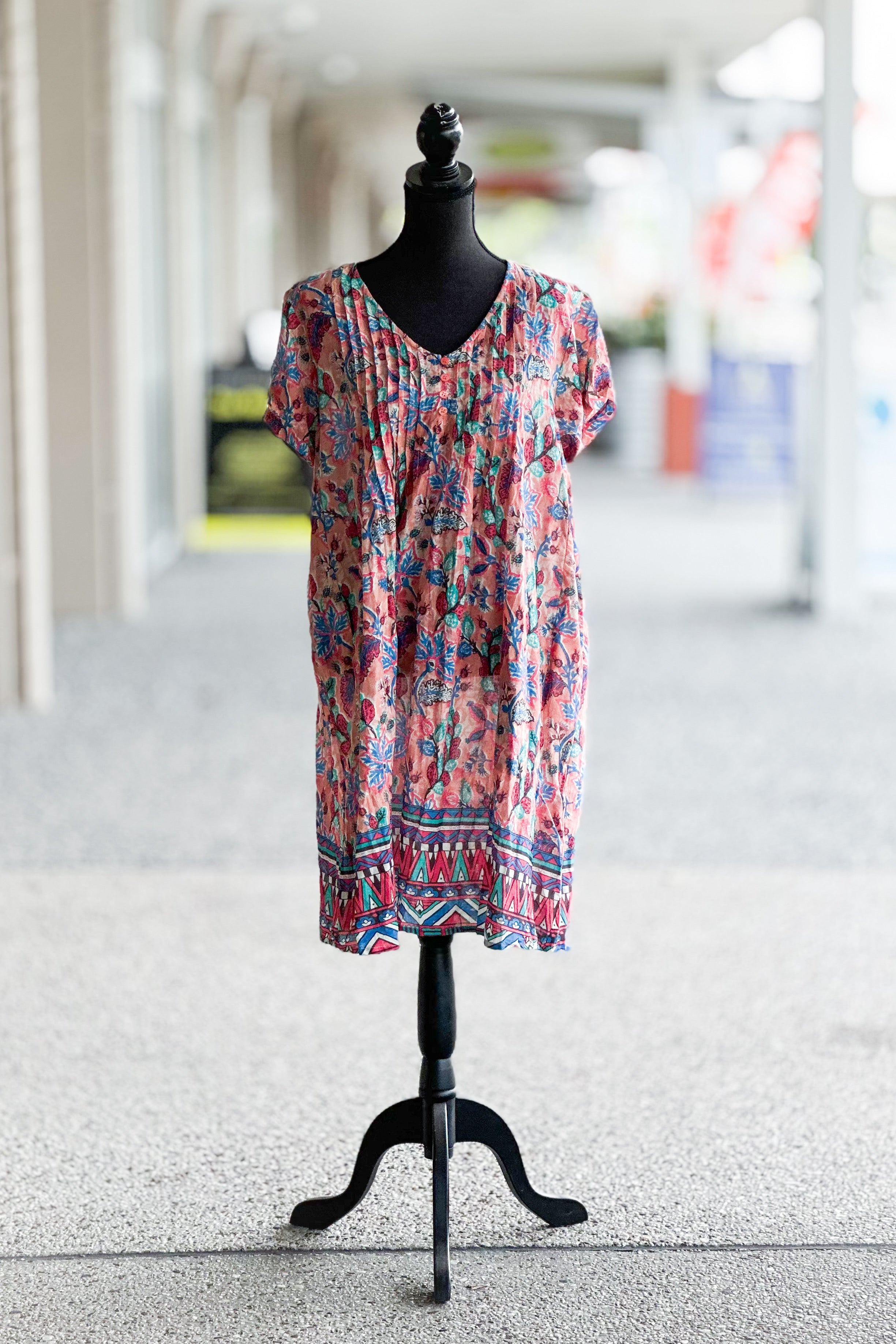 Sunset Garden Tunic Dress