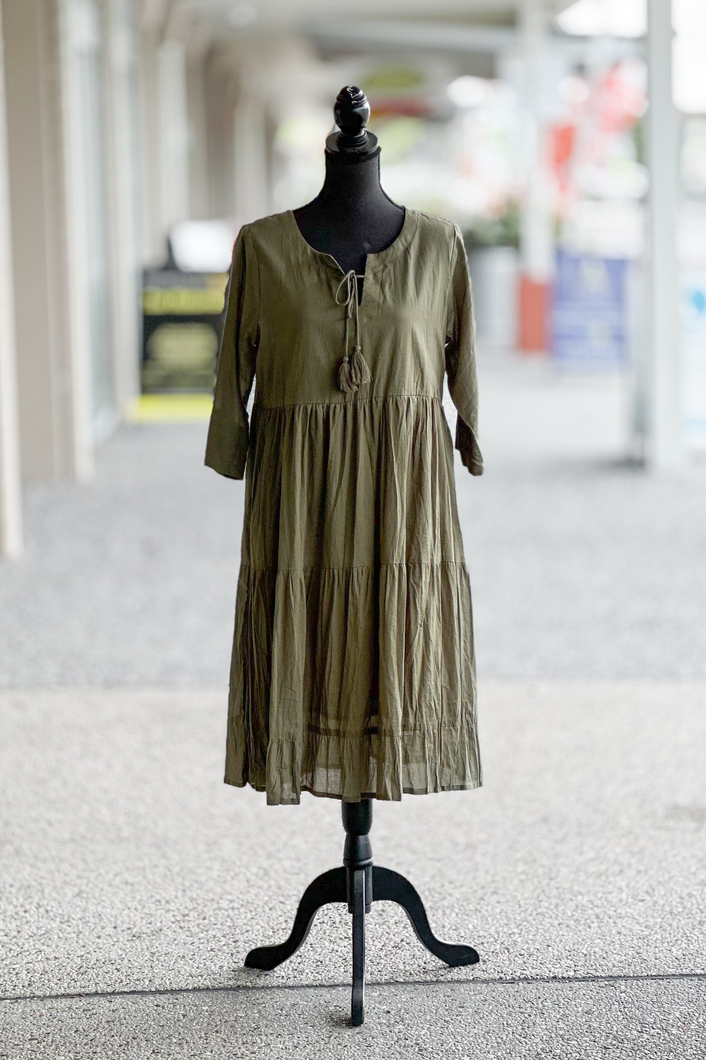 Olive Prairie Dress